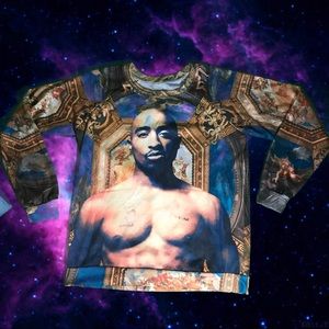 Tupac Shakur West Coast Longsleeve Shirt All Over